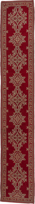 Antique Oushak Runner Rug (3' x 17')